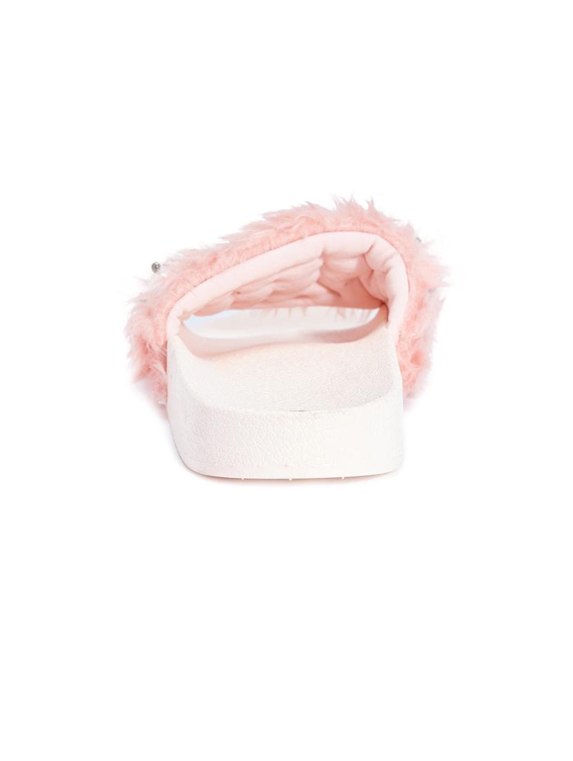 pink pvc flat forms sandals - 13550588 - Standard Image - 2