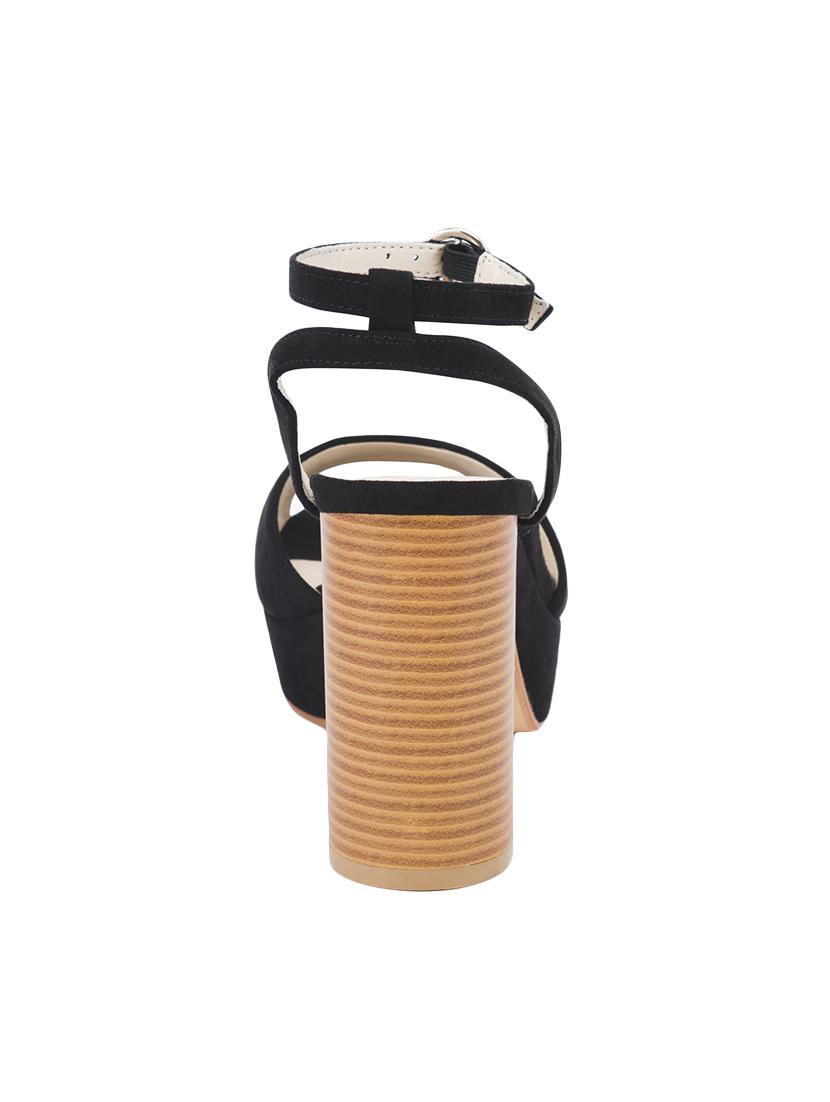 black ankle strap sandal - 13550805 - Standard Image - 2