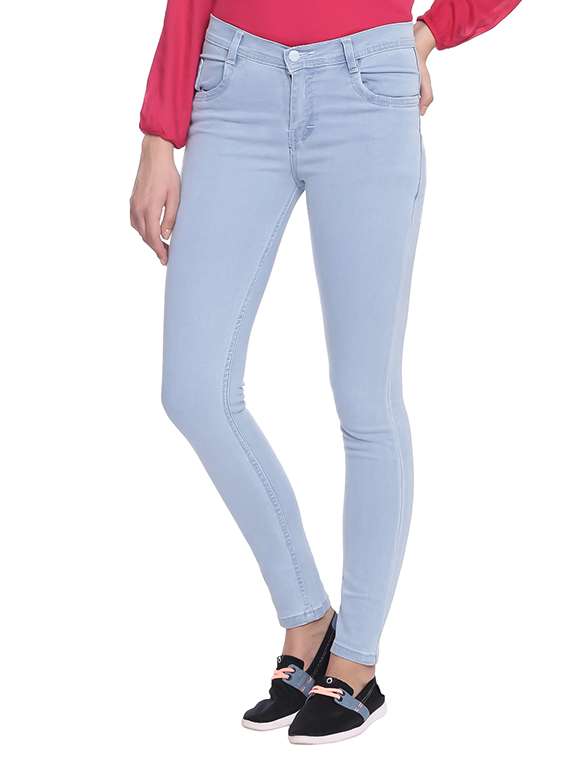 light blue denim jeans