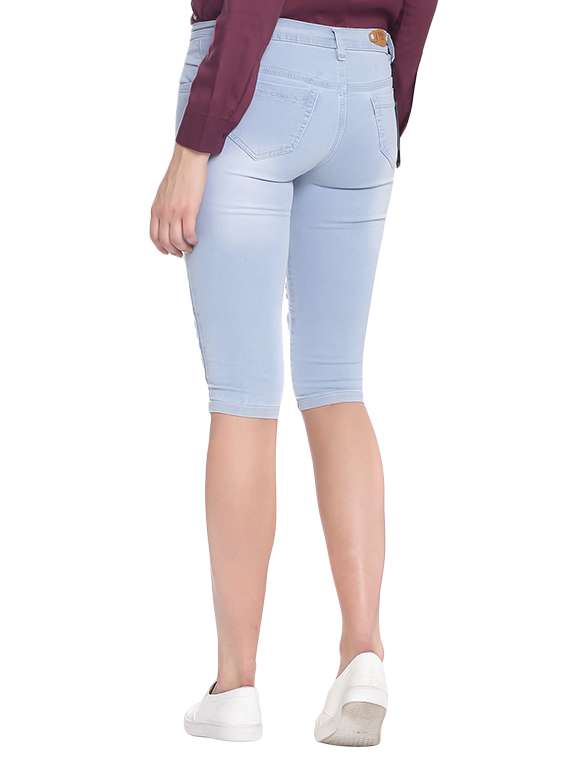 light blue denim capris - 13552851 - Standard Image - 2