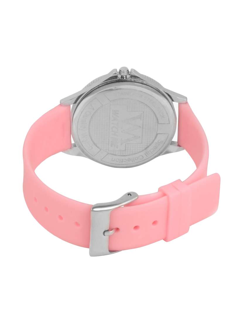 watch me round dial silicone strap analog watch - 13604776 - Standard Image - 2