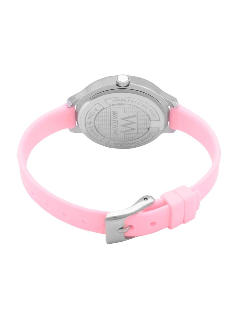 watch me round dial silicone strap analog watch - 13604789 - Standard Image - 2