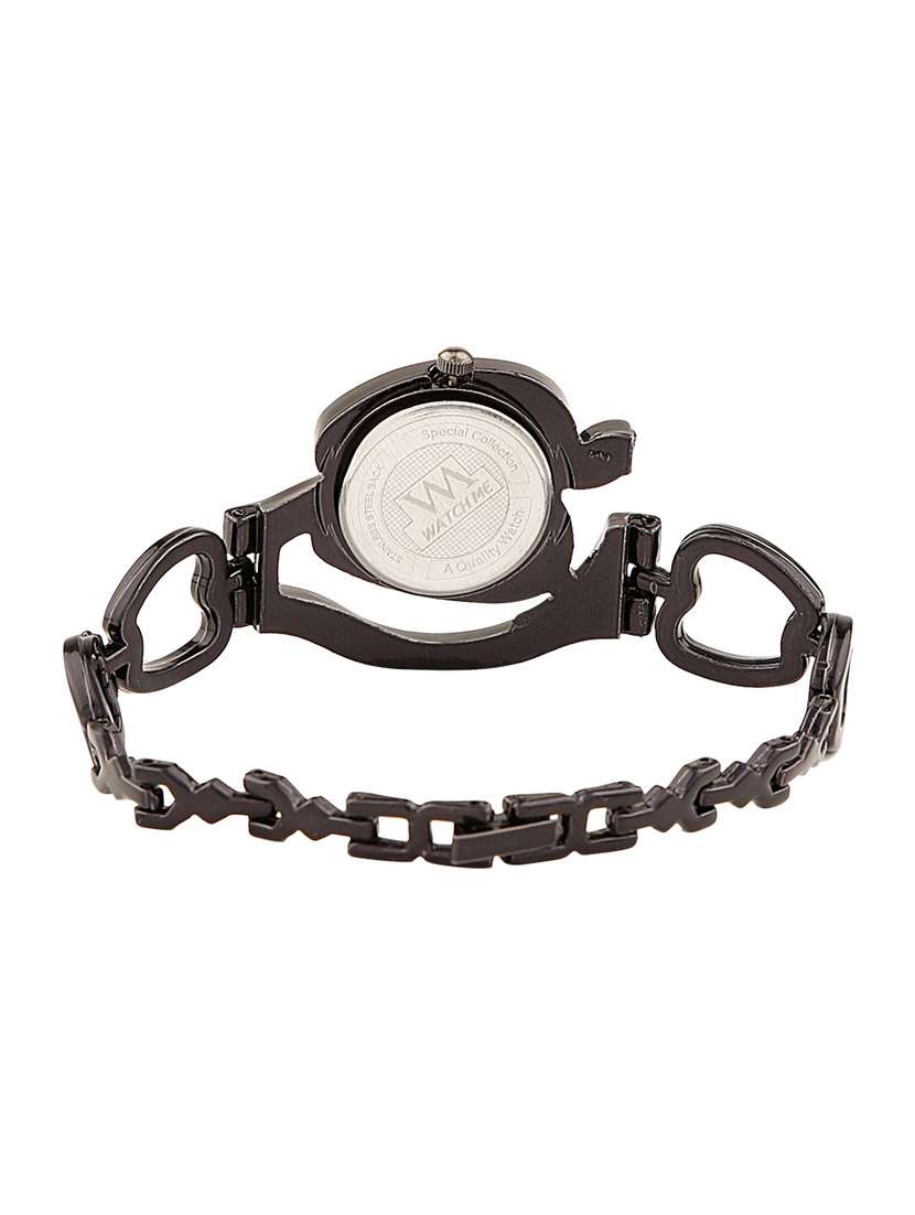 watch me white dial black metal watch wmal-128 - 13604900 - Standard Image - 2