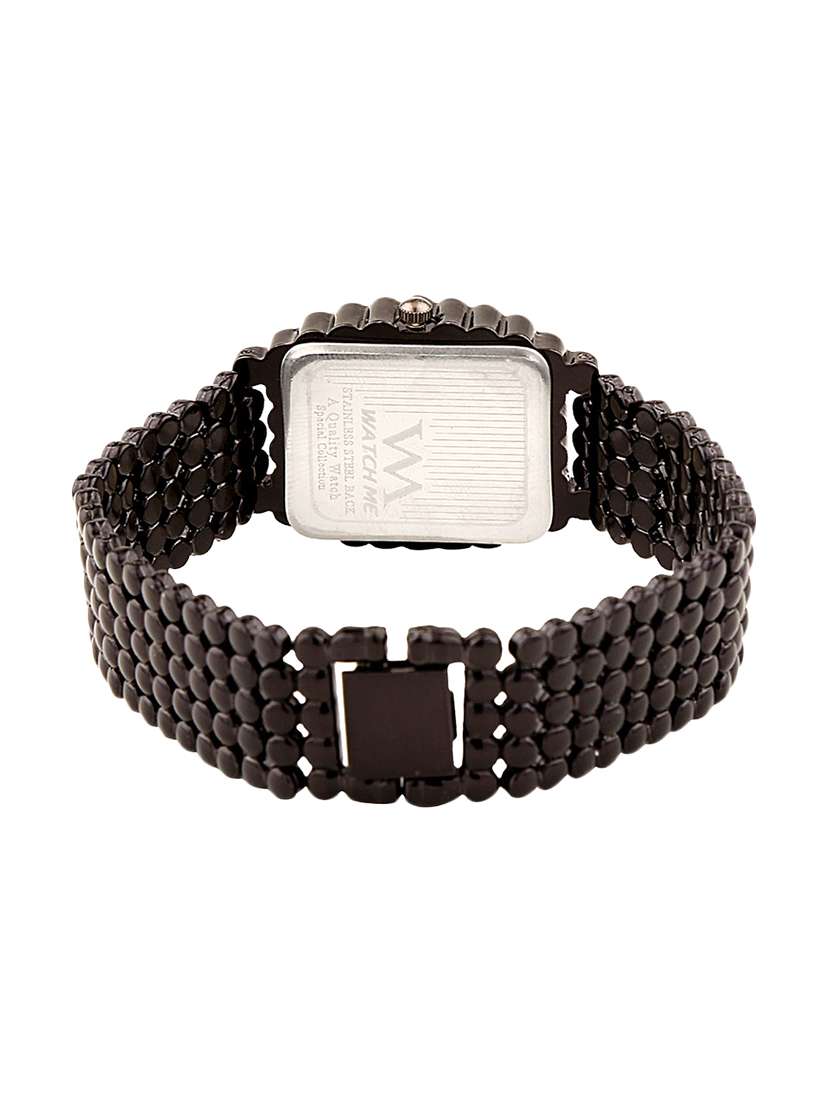 watch me black dial metal watch for women and girls wmal-136 - 13604909 - Standard Image - 2