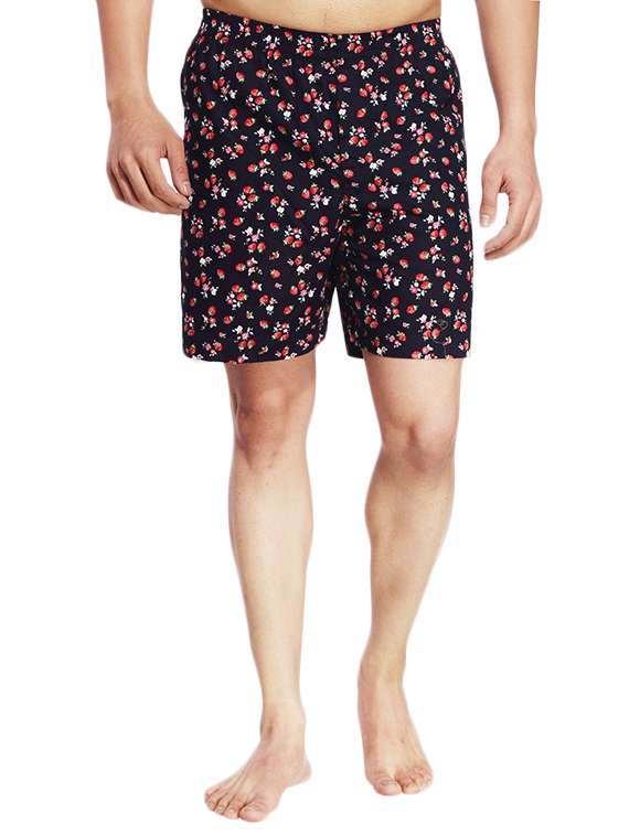 black cotton boxer
