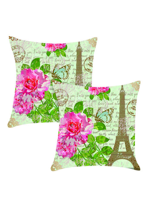 ambbi collection digitally printed polyester set of 2 cushion cover - 13652863 - Standard Image - 0