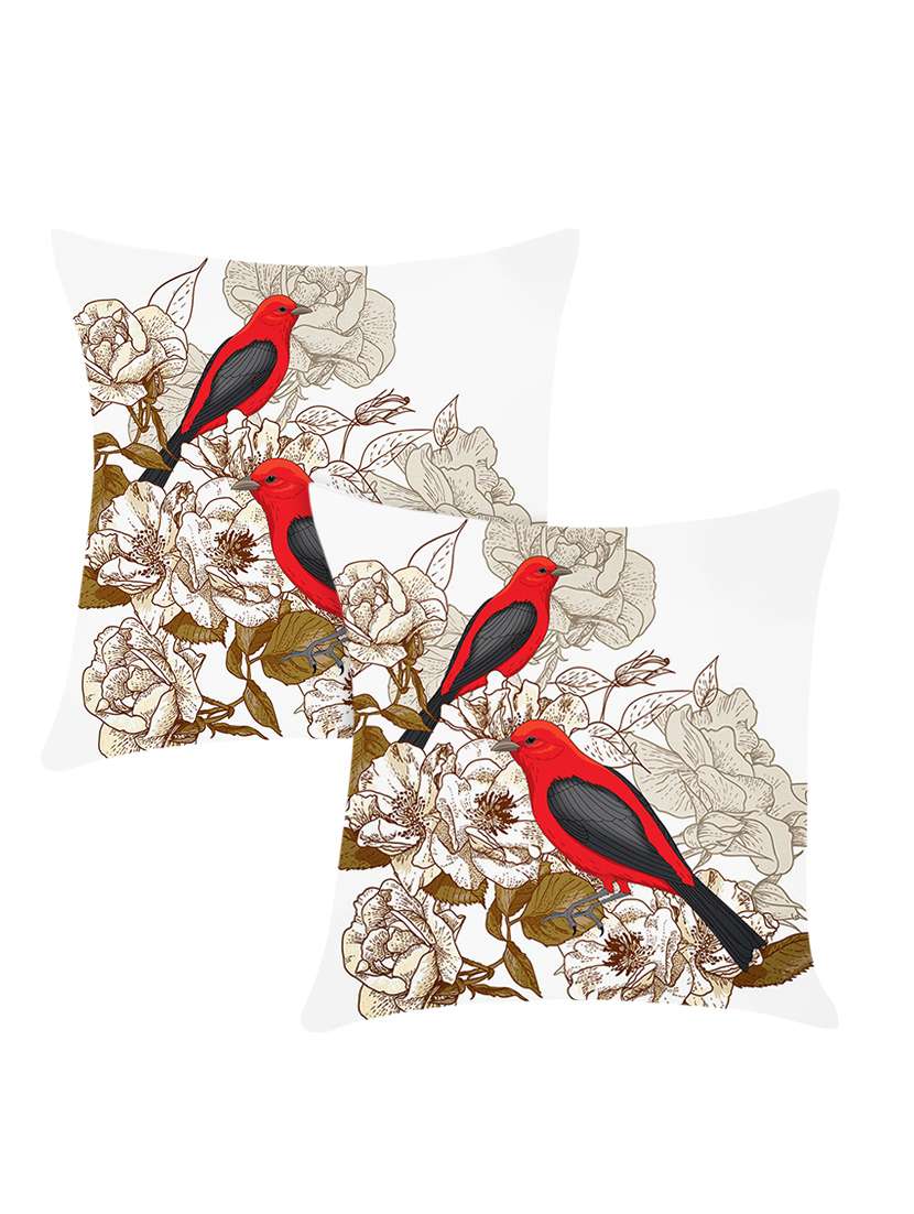 ambbi collection digitally printed polyester set of 2 cushion cover