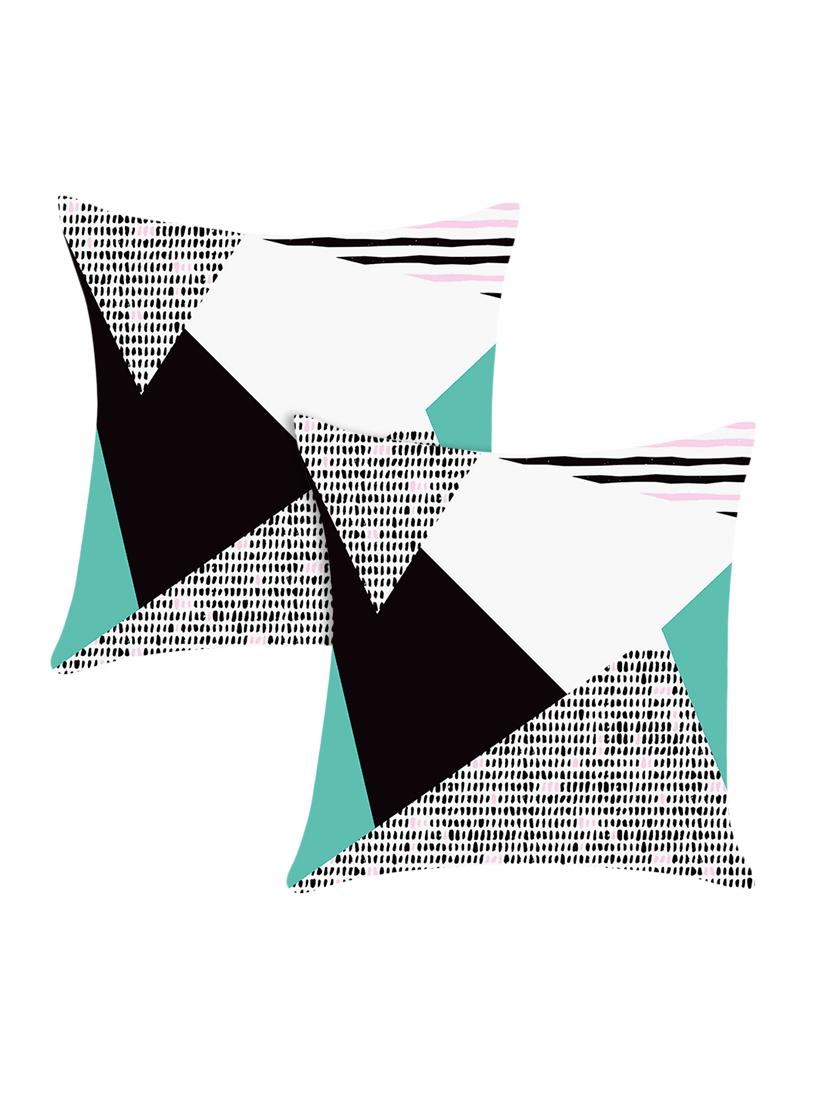 ambbi collections digitally printed cushion cover with geometric desgin set of two - 13657340 -  Zoom Image - 0