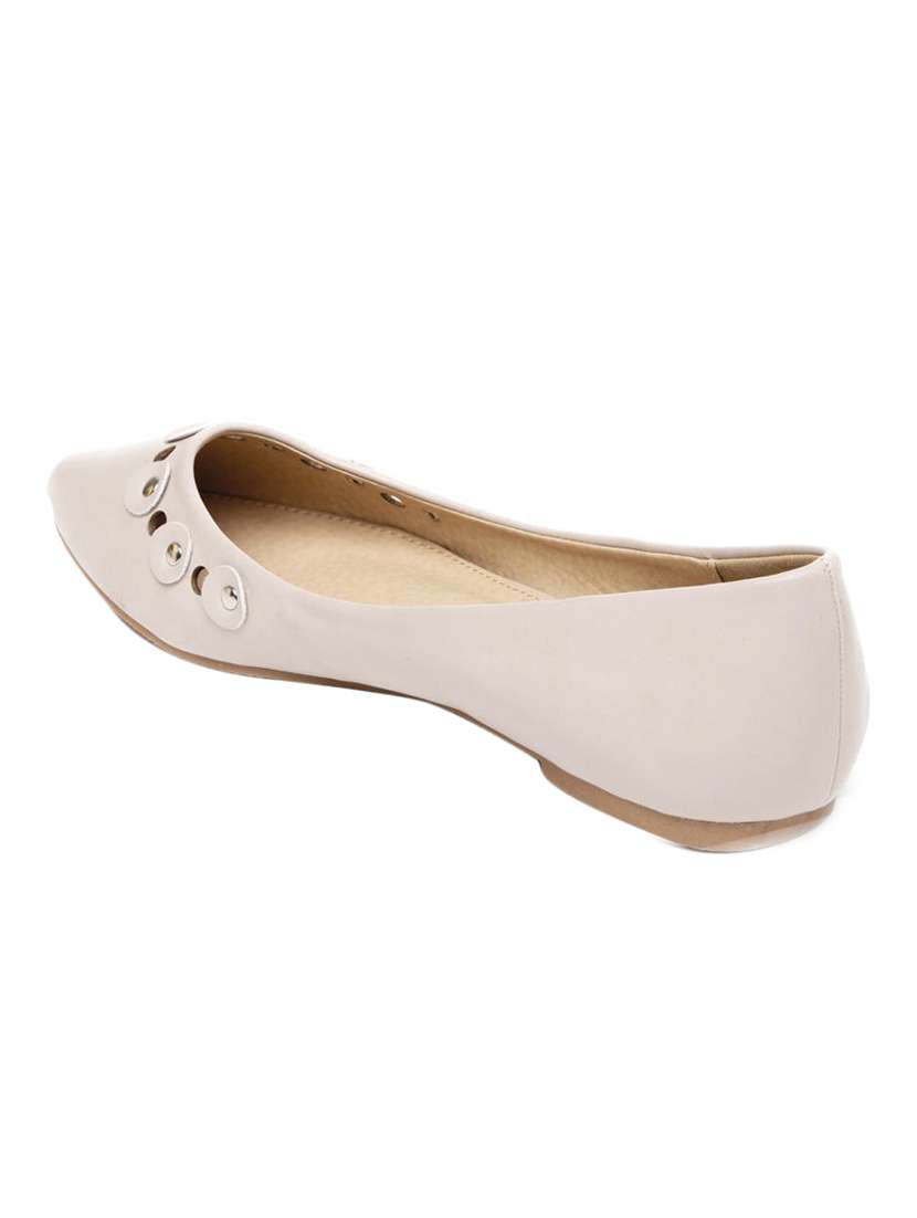 pink leatherette slip on ballerina - 13657726 - Standard Image - 2