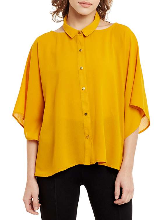 yellow regular shirt