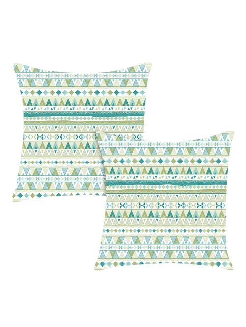 digitally printed cushion cover with geometric design set of two - 13662541 - Standard Image - 0