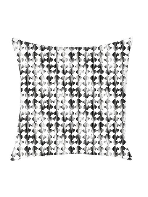 black digitally printed satin cushion cover - 13662548 -  Standard Image - 0