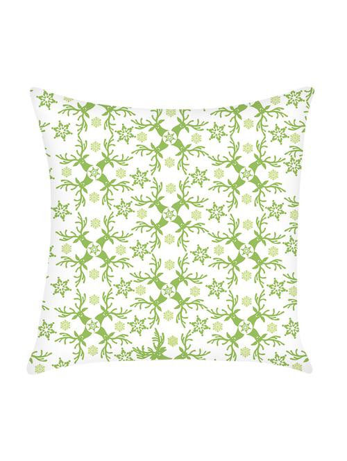 digitally printed cushion cover with leaf design - 13662565 - Standard Image - 0