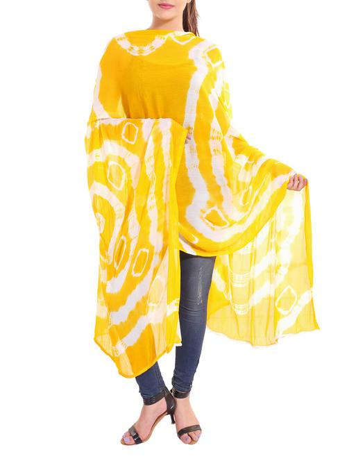 yellow chiffon dupatta - 13666978 -  Standard Image - 0