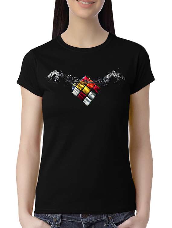 black cotton regular tshirt