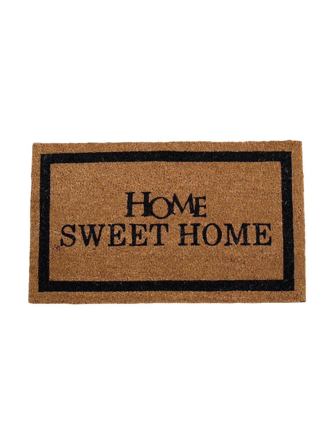 swhf brown coir printed door mat