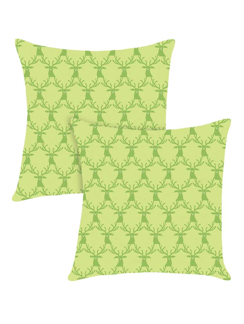 digitally printed cushion cover with animal design set of two