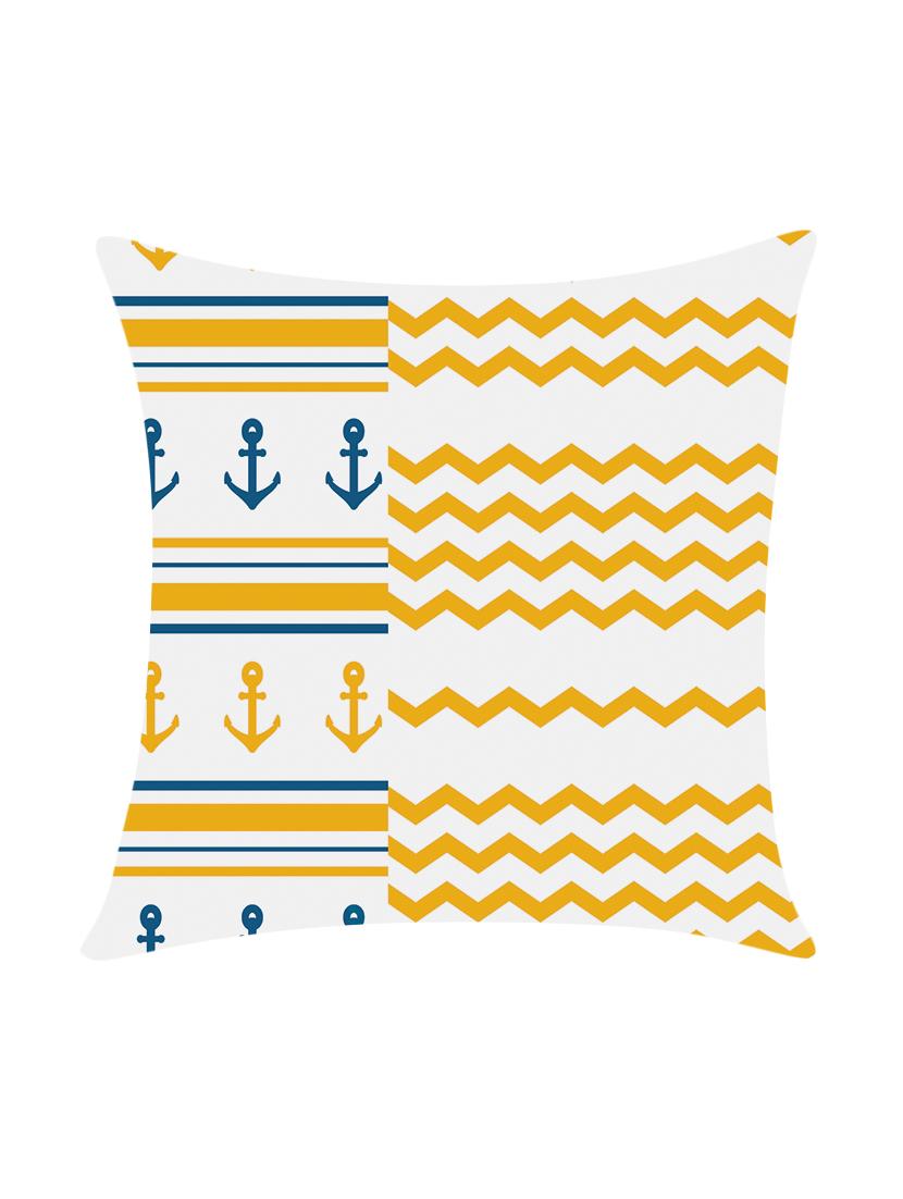 digitally printed cushion cover with geometric design - 13667830 -  Zoom Image - 0