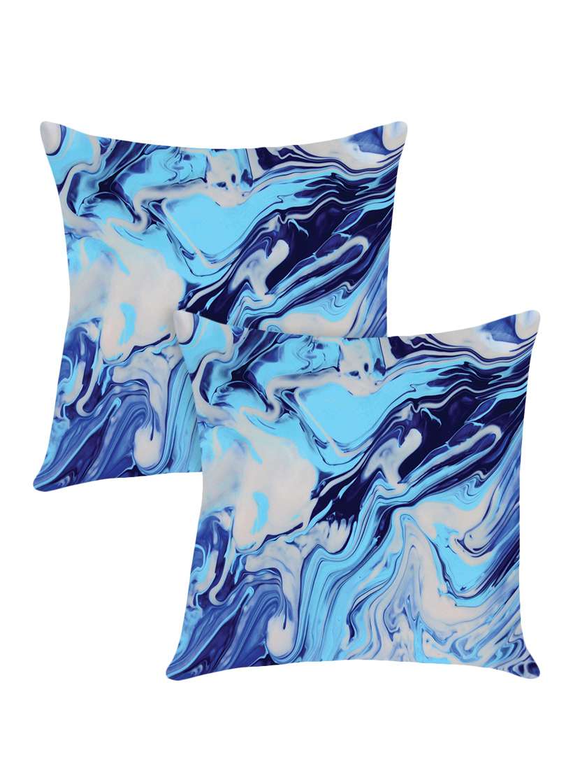 digitally printed cushion cover with marble design set of two - 13667853 - Zoom Image - 0