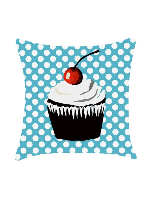 digitally printed cushion cover with ice-cream and dots design - 13667870 - Standard Image - 0