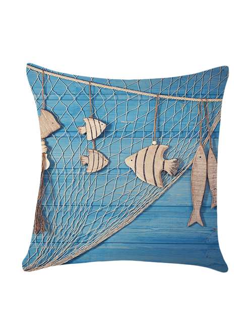 digitally printed cushion cover with fish design - 13667872 -  Standard Image - 0
