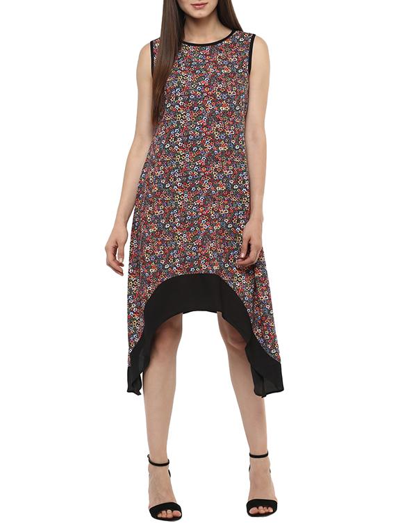 women's asymmetric floral dress - 13671611 - Zoom Image - 0