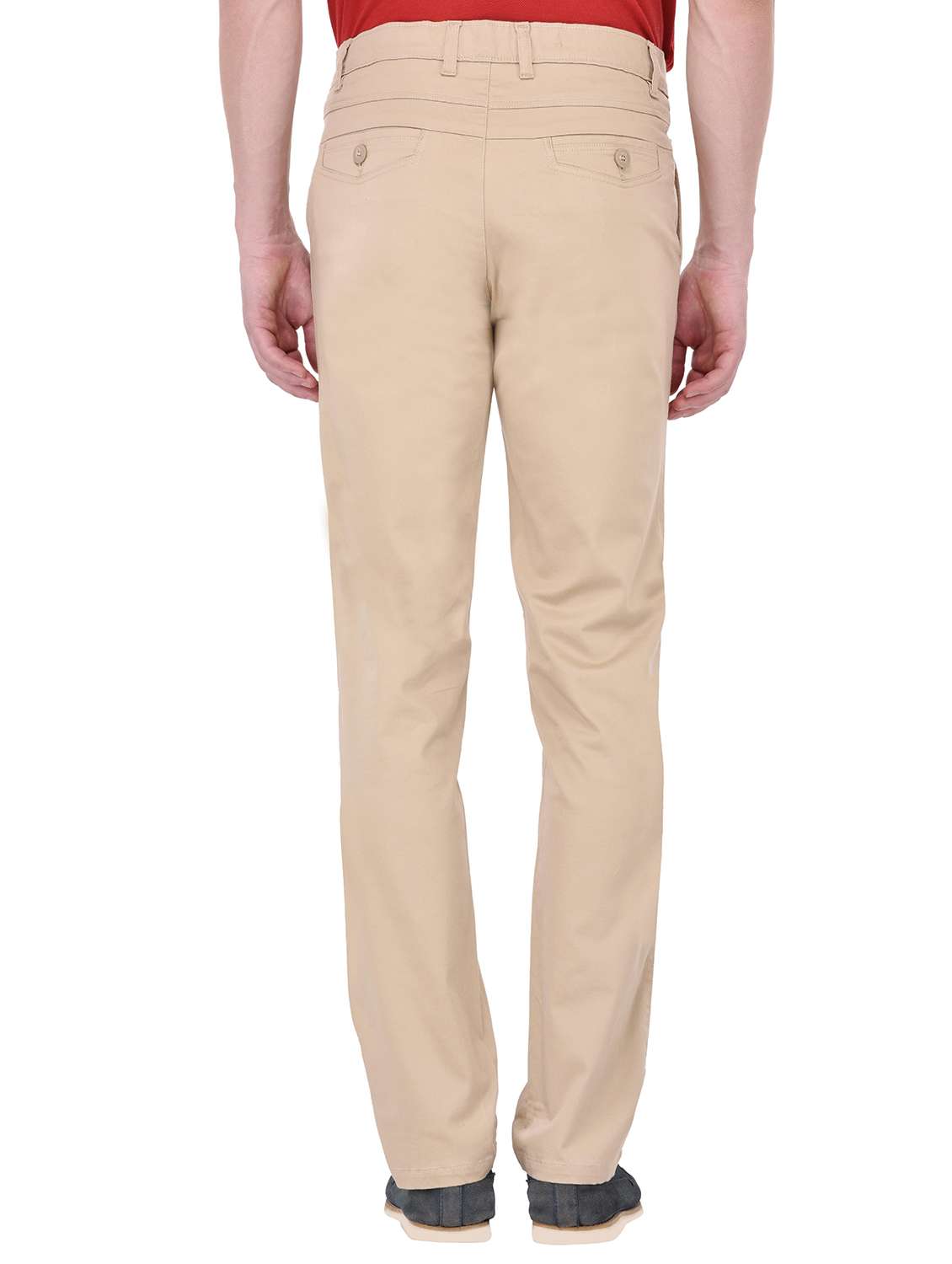 beige cotton chinos casual trousers - 13672017 -  Standard Image - 2