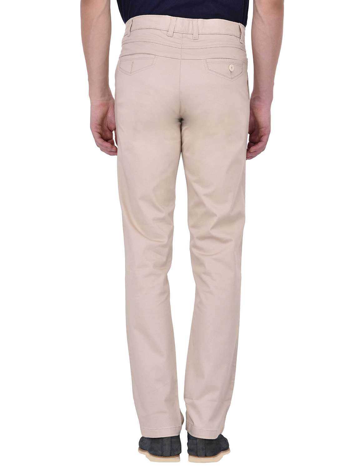 beige brown cotton chinos casual trouser - 13672019 -  Standard Image - 2