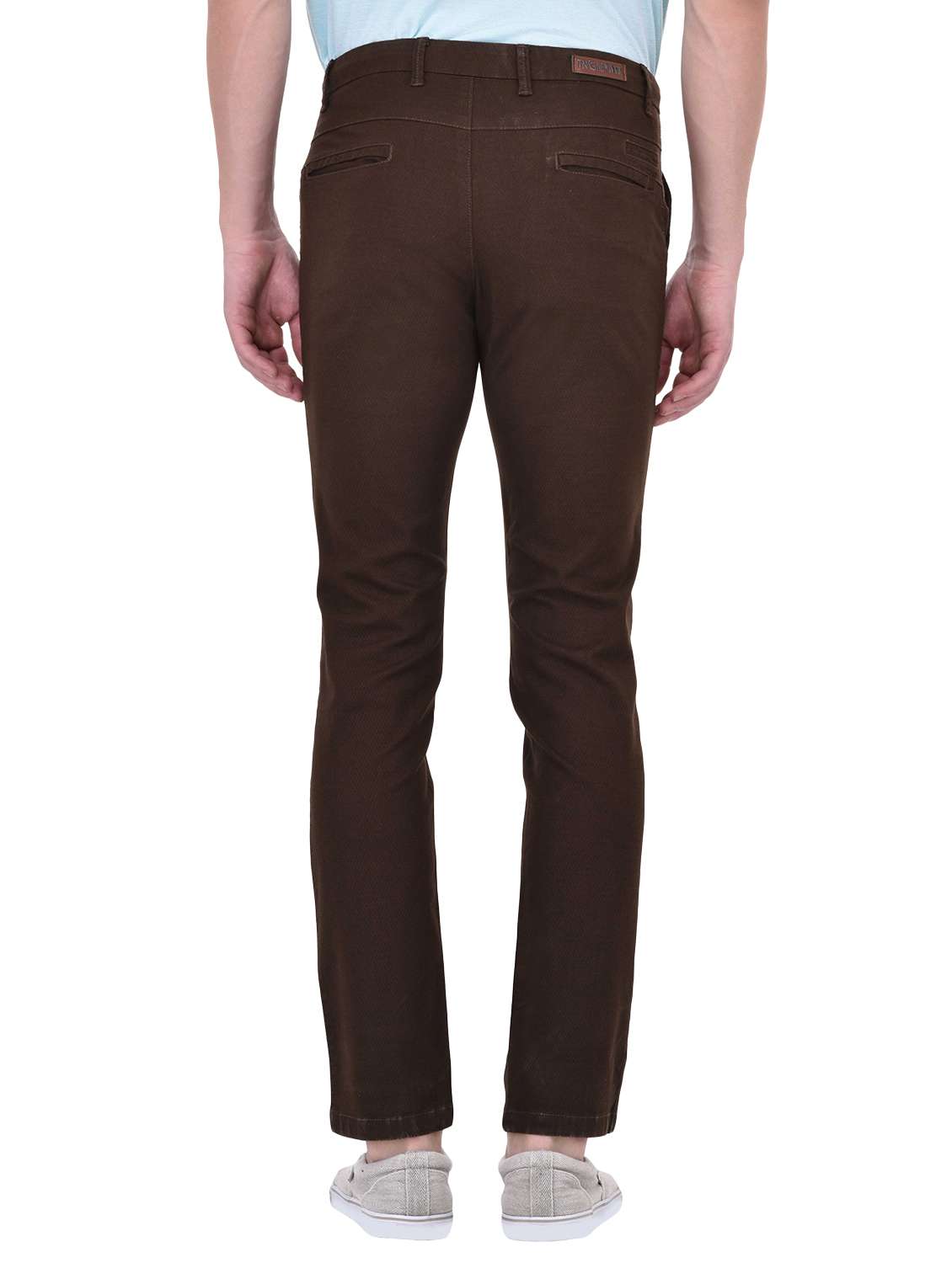 brown cotton chinos casual trouser - 13672032 - Standard Image - 2