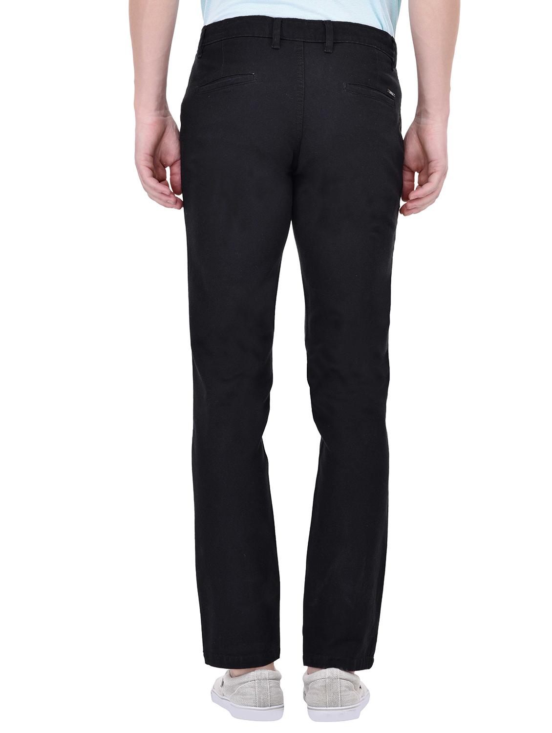 black cotton chinos casual trousers - 13672034 - Standard Image - 2