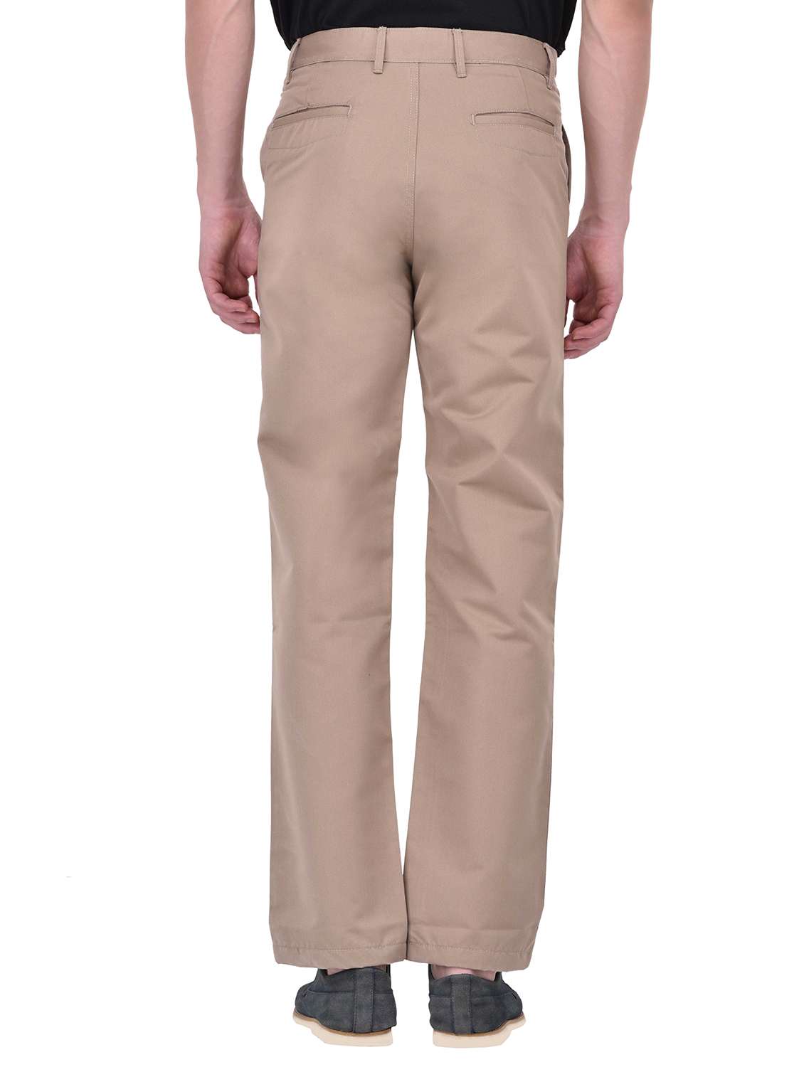 beige cotton chinos casual trousers - 13672043 - Standard Image - 2
