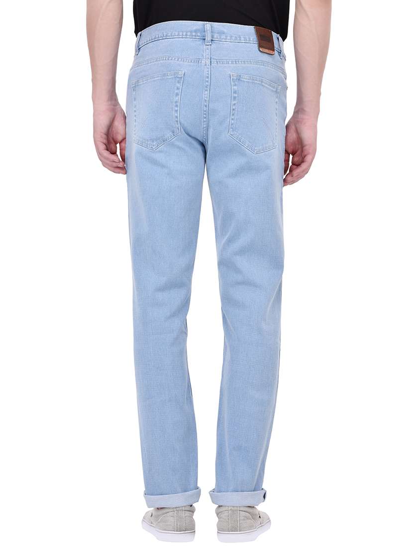 light blue cotton washed jean - 13672053 -  Standard Image - 2