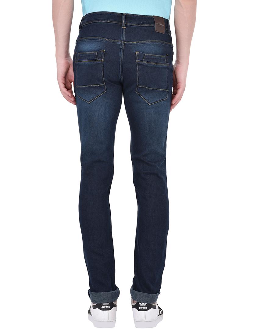 dark blue cotton washed jean - 13672068 - Standard Image - 2