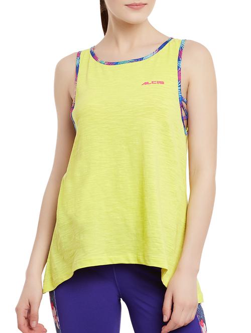 yellow cotton tank top - 13672268 - Standard Image - 0