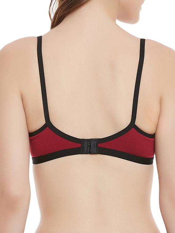 red cotton tshirt bra - 13678206 - Standard Image - 2