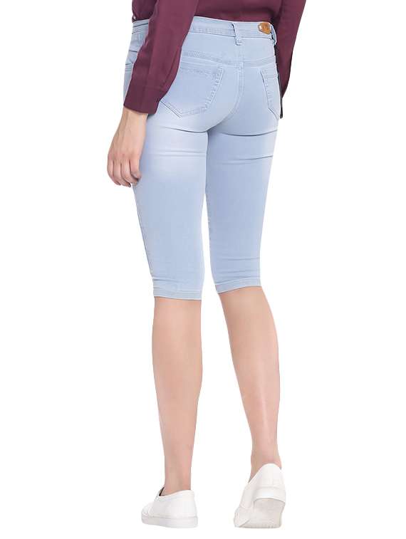 blue denim capri - 13688486 - Standard Image - 2