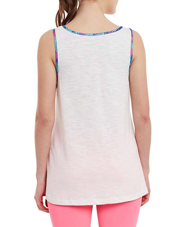 white cotton high low top - 13692593 -  Standard Image - 2