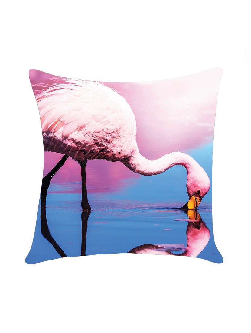 digitally printed cushion cover with swam in water