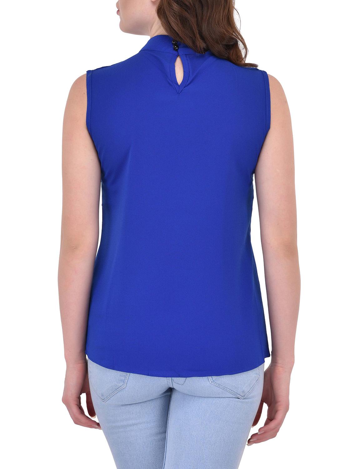 blue viscose regular top - 13696295 - Standard Image - 2