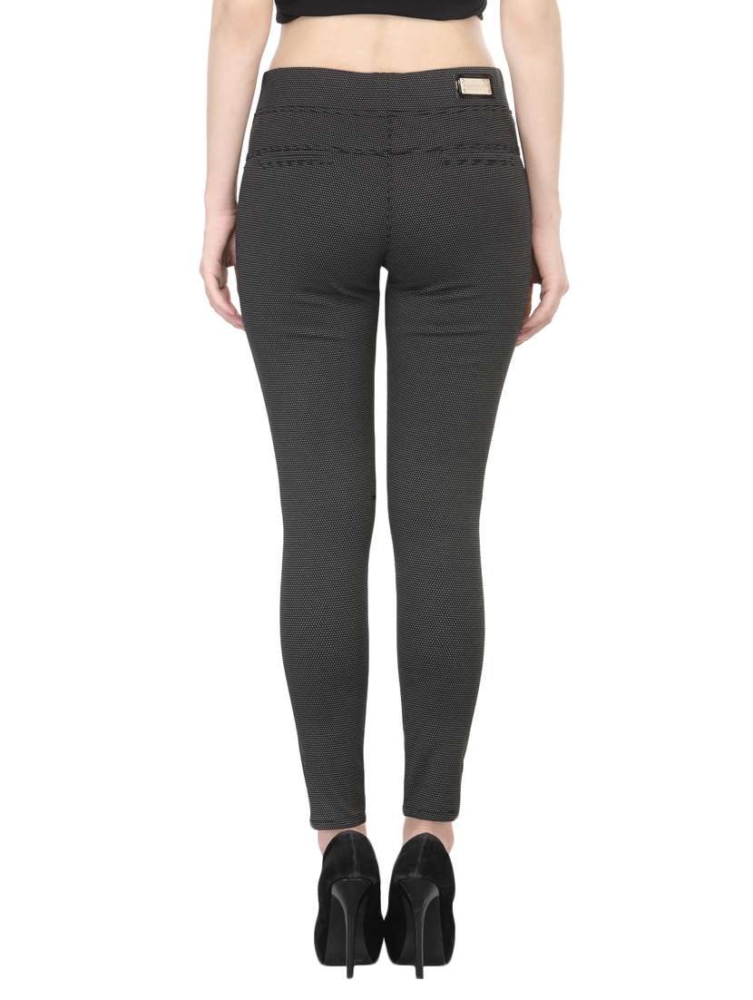 black cotton jeggings - 13698182 - Standard Image - 2