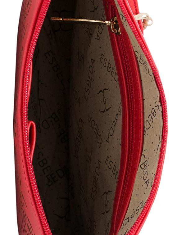red leatherette regular sling bag - 13699069 - Standard Image - 2