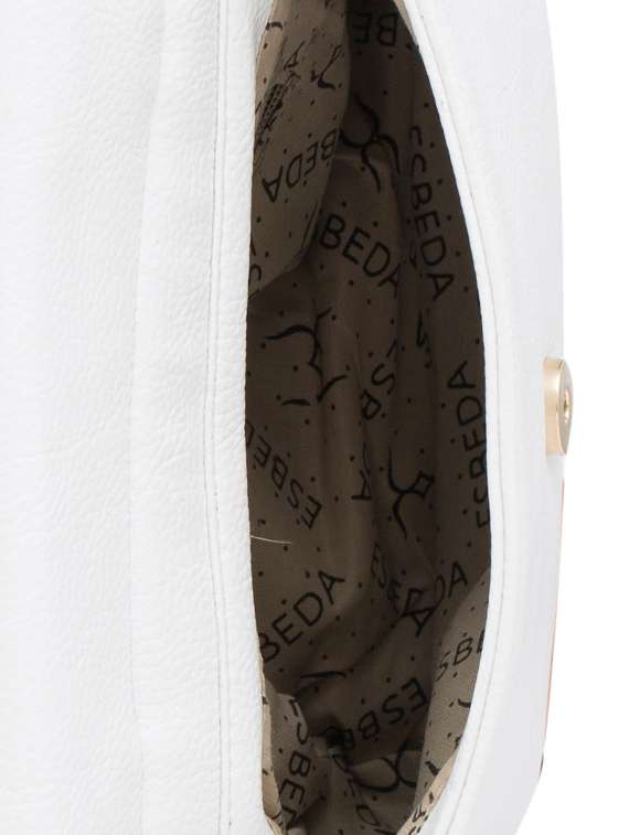 white leatherette regular sling bag - 13699082 -  Standard Image - 2