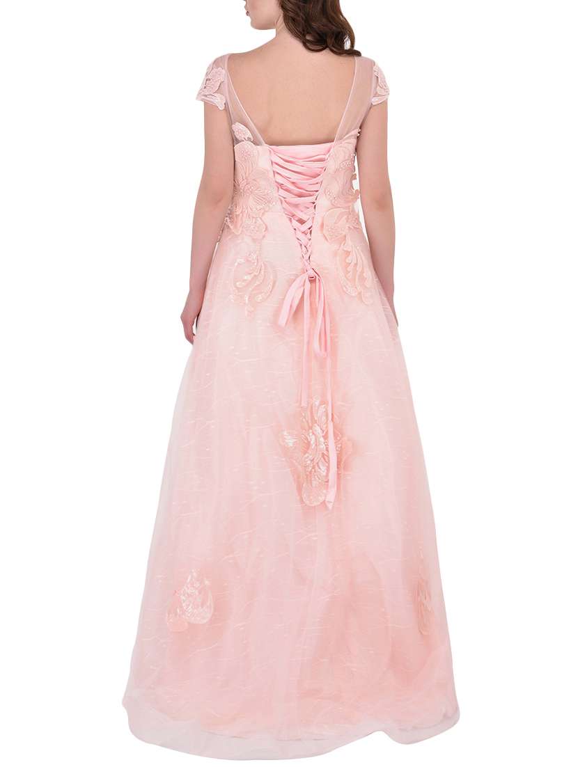 pink satin gown dress - 13699396 -  Standard Image - 2