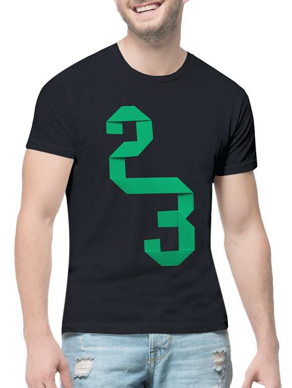 black cotton t-shirt