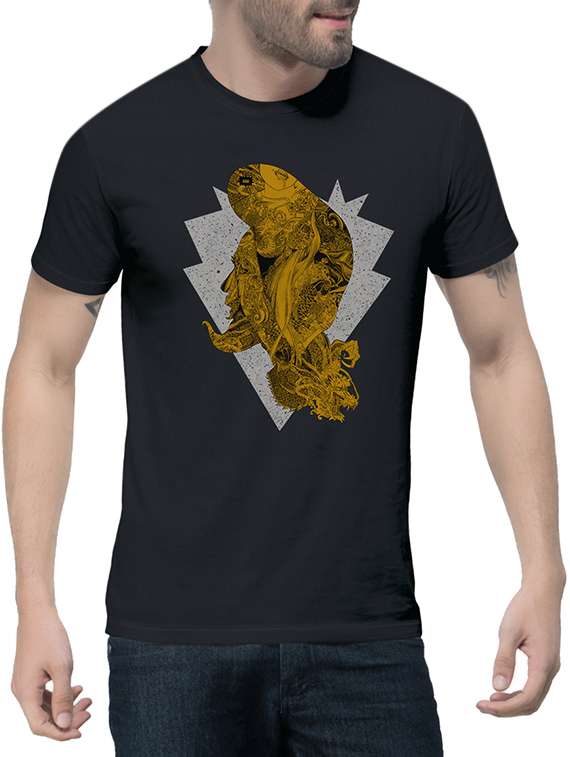 black cotton t-shirt