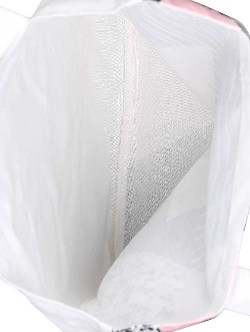 white polyester printed tote - 13710048 -  Standard Image - 2