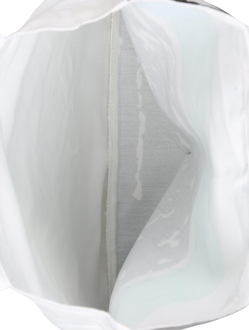 white polyester printed tote - 13710052 - Standard Image - 2