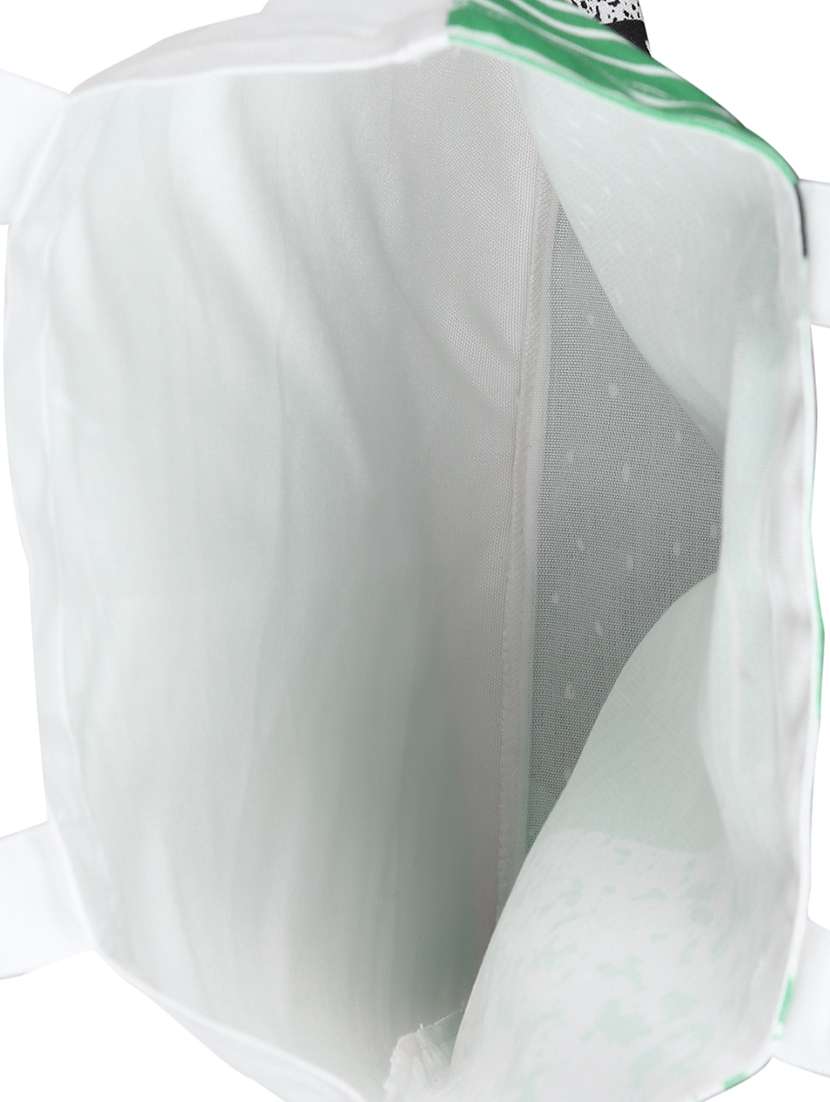 white polyester printed tote - 13710068 - Standard Image - 2
