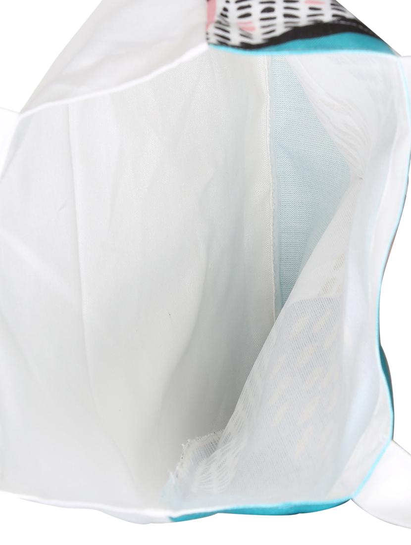 white polyester printed tote - 13710070 - Standard Image - 2