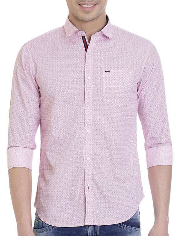 pink cotton casual shirt
